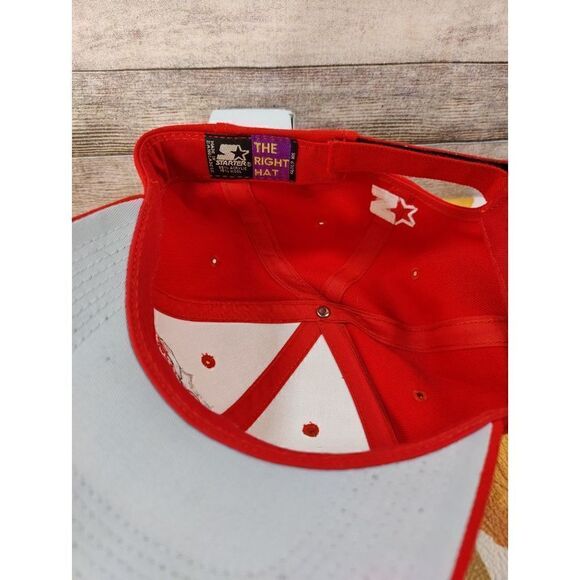 Vintage Ohio State Buckeyes Starter Hat Cap Snap Back Natural Red Script Wool - Picture 3 of 4